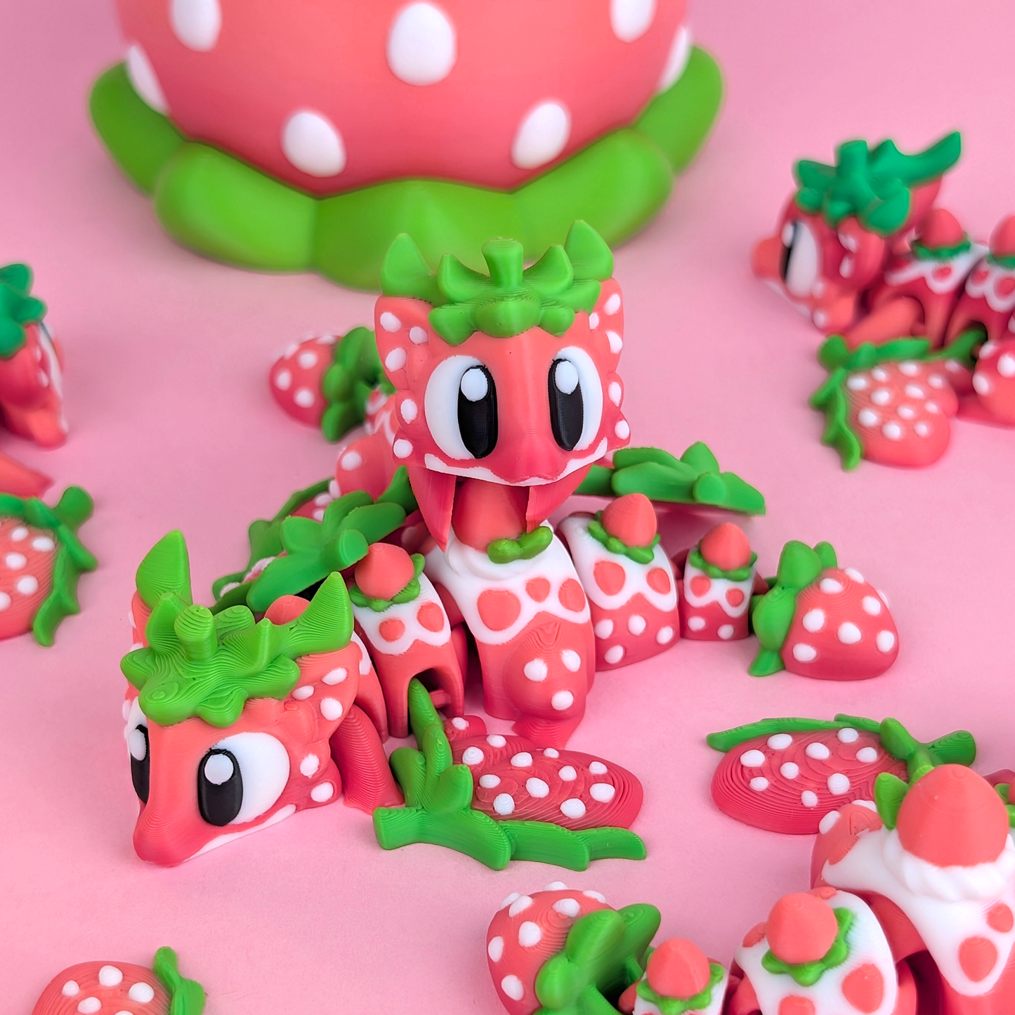 Strawberry Mini Dragon & Egg