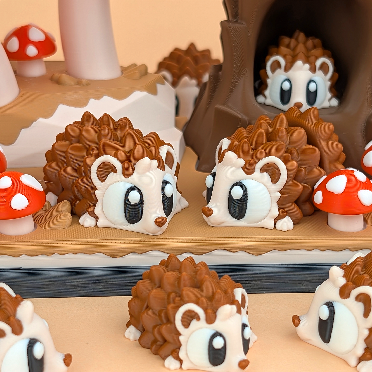 Hedgehog & Mushroom forest Playset