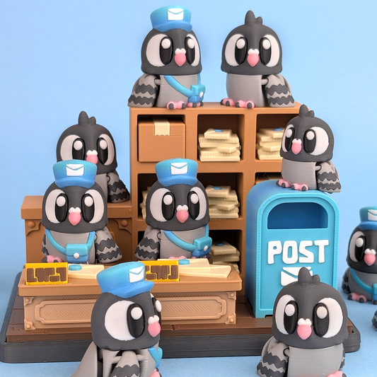 Pigeon & Post office Playset