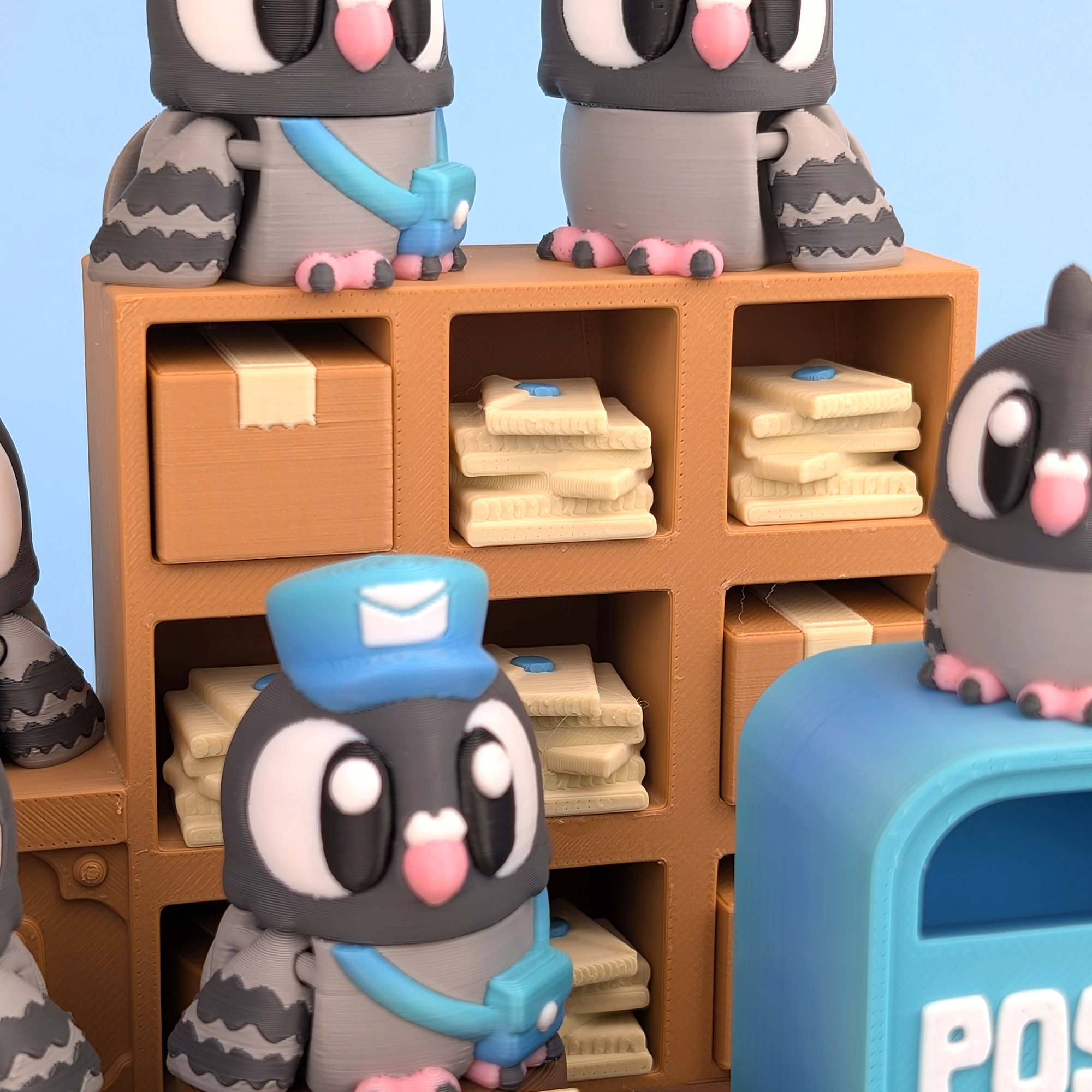 Pigeon & Post office Playset