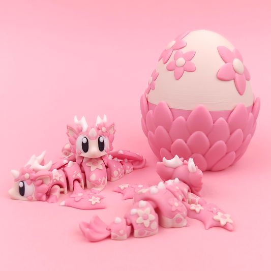 Cherry Blossom Mini Dragon & Egg
