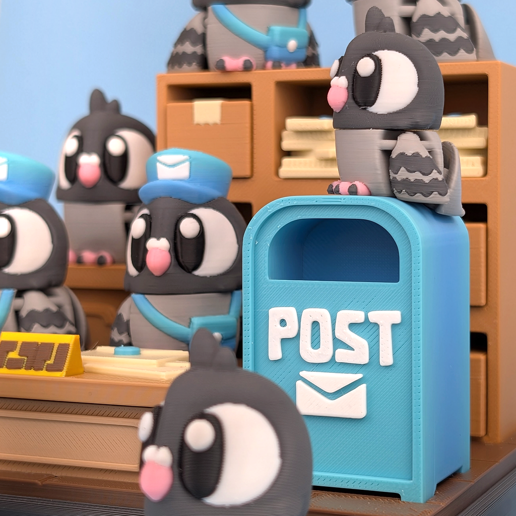 Pigeon & Post office Playset