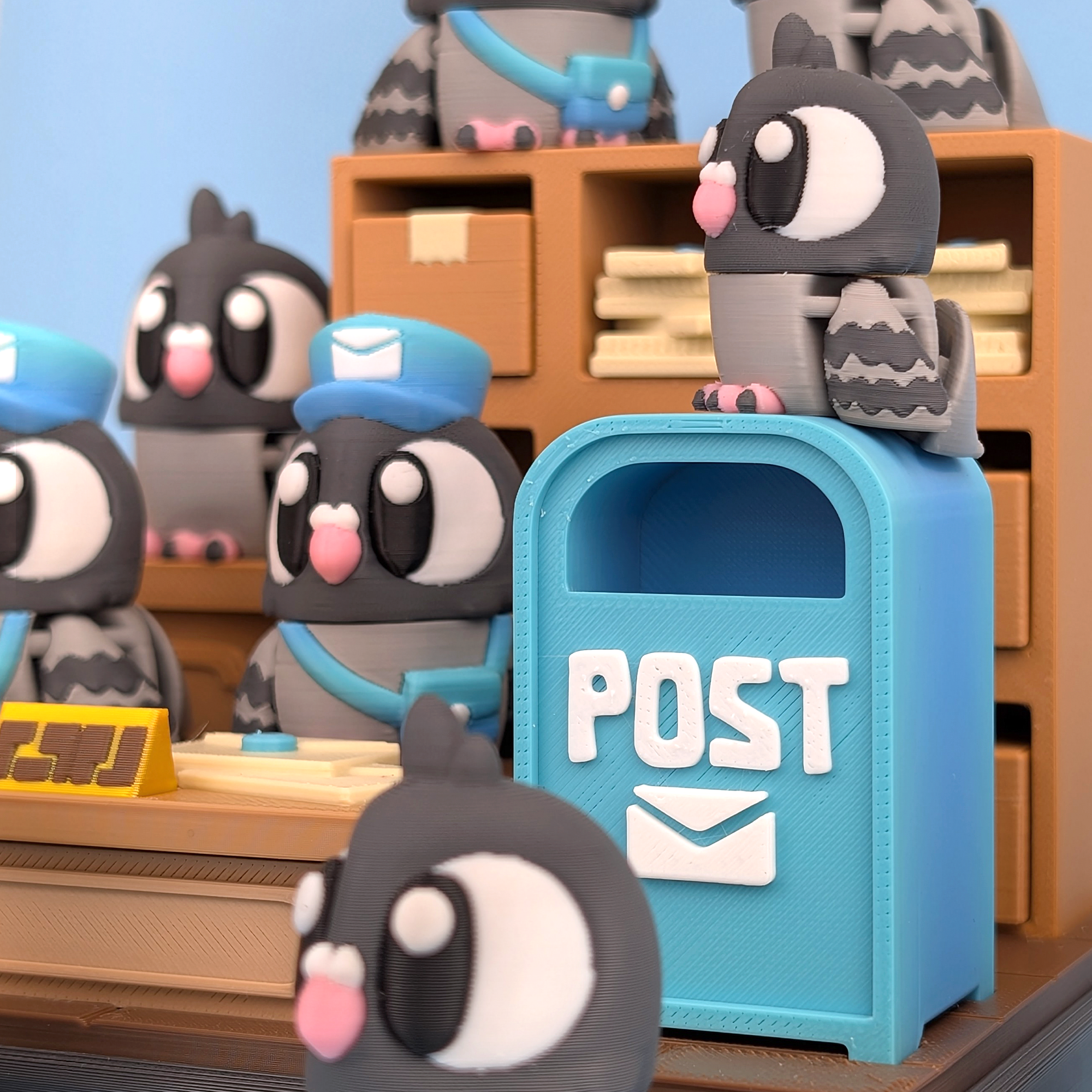 Pigeon & Post office Playset