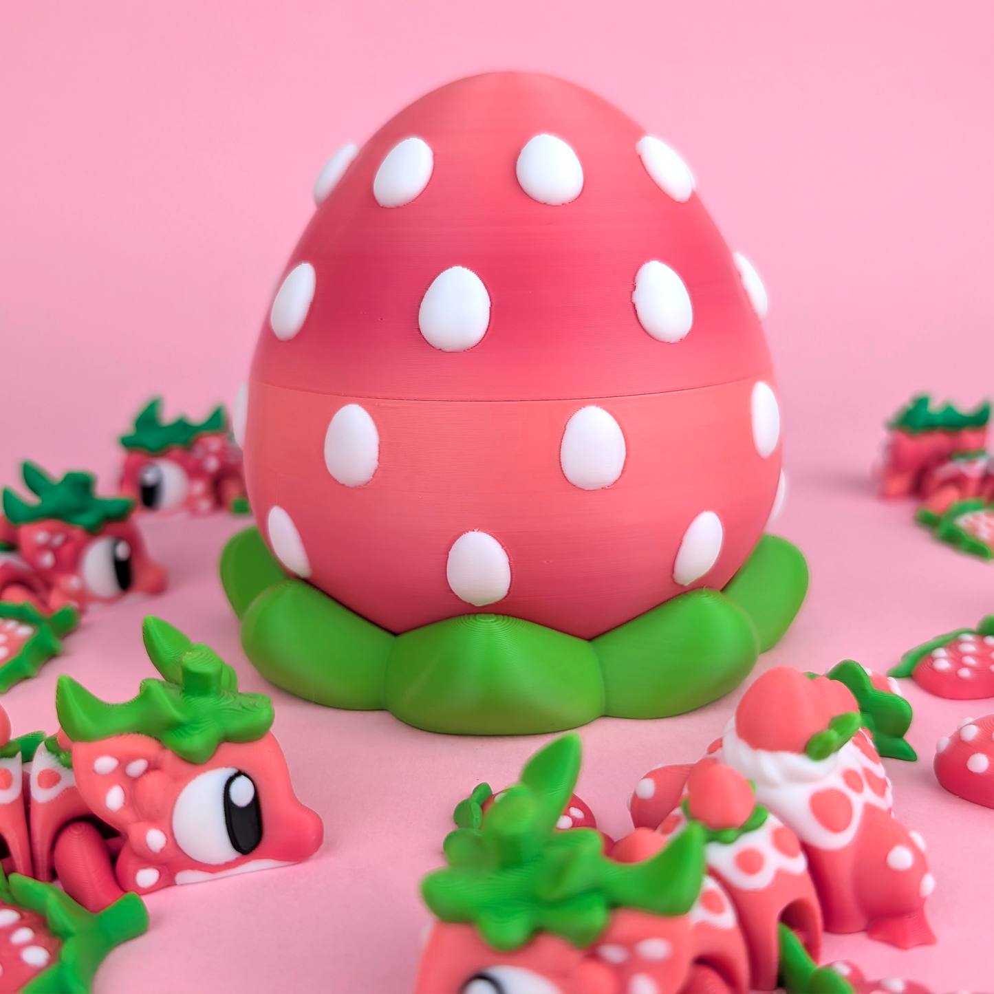 Strawberry Mini Dragon & Egg
