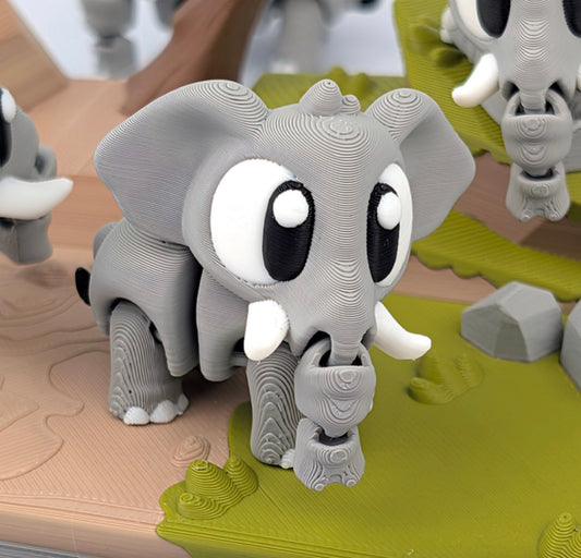 Elephant & Savana Playset