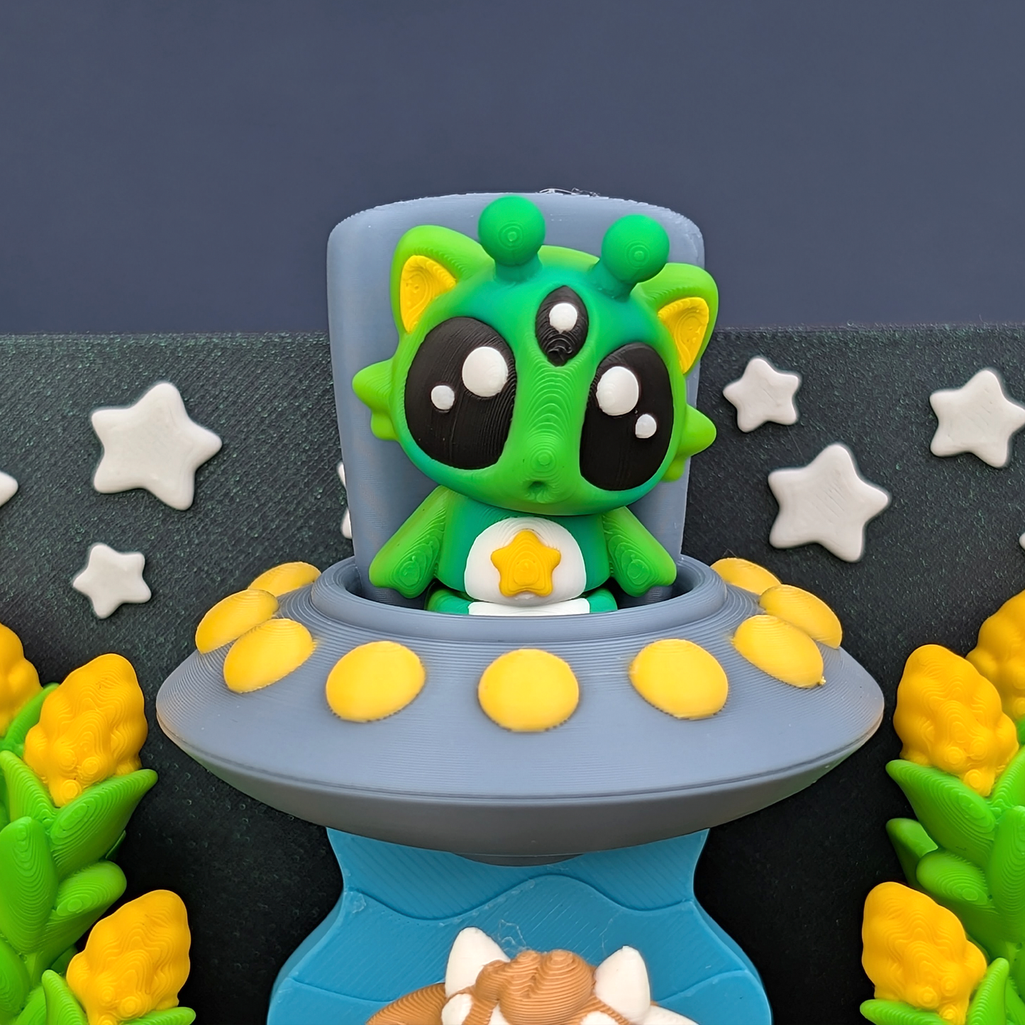 Alien Cow Abduction Playset