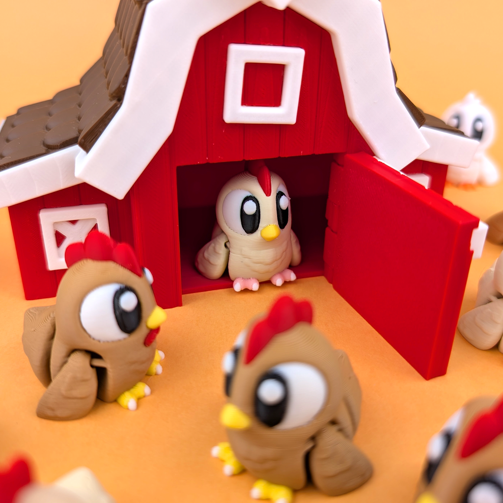 Chicken/ Duck Farm animals Barn Playset