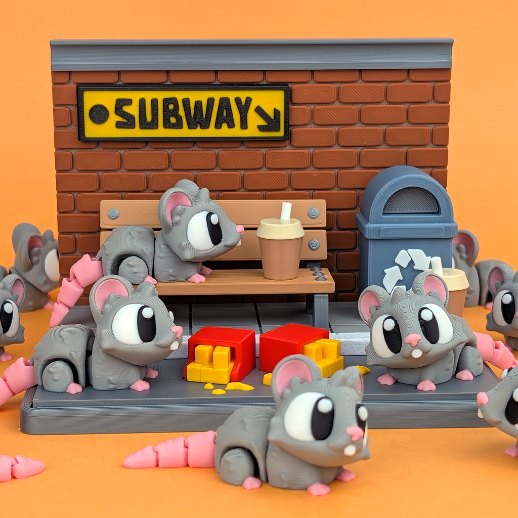 Rats & Street Snack corner Playset