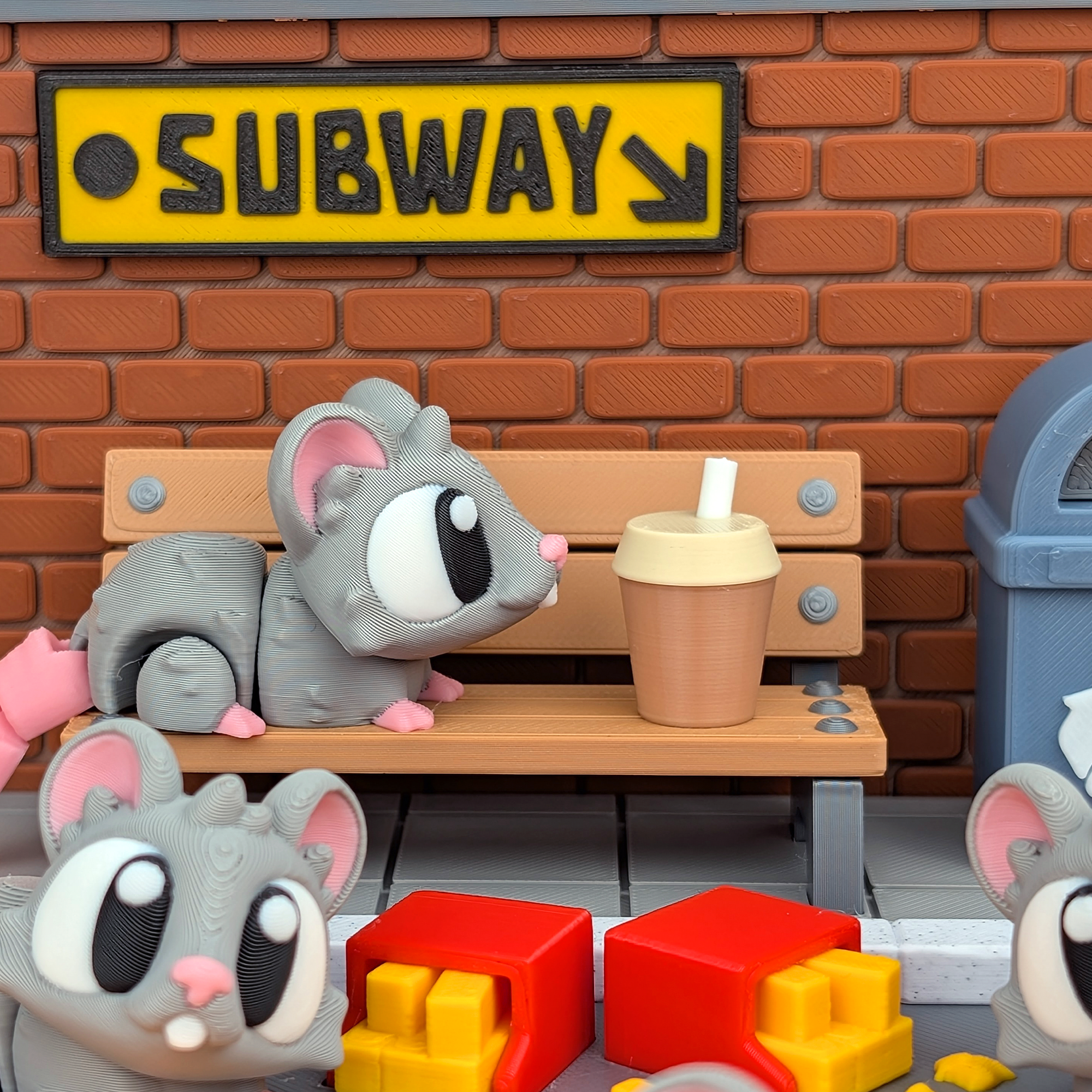 Rats & Street Snack corner Playset