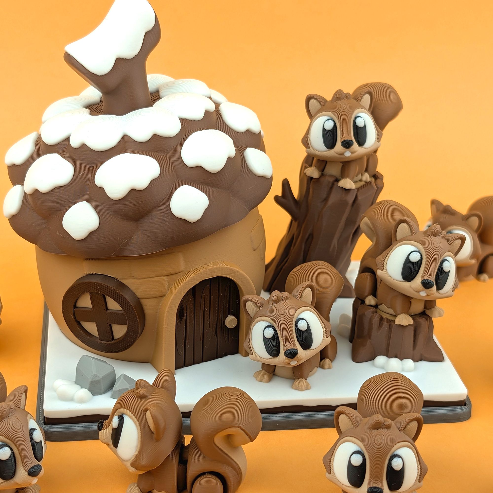 Squirrel & Mini Corn House Playset